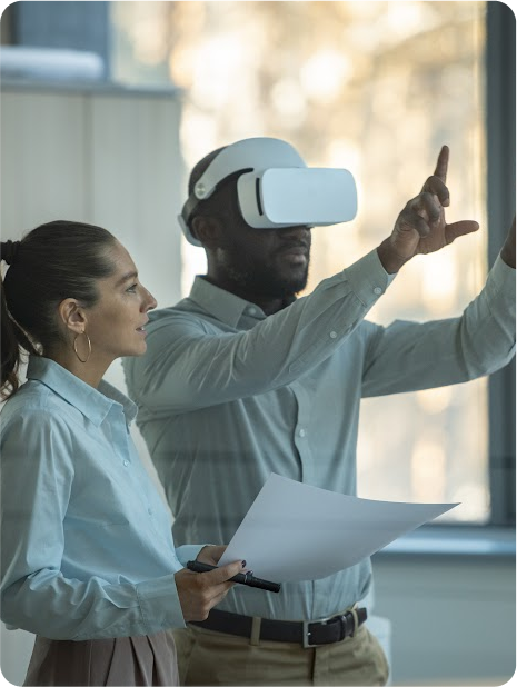 Using VR headset in office setting