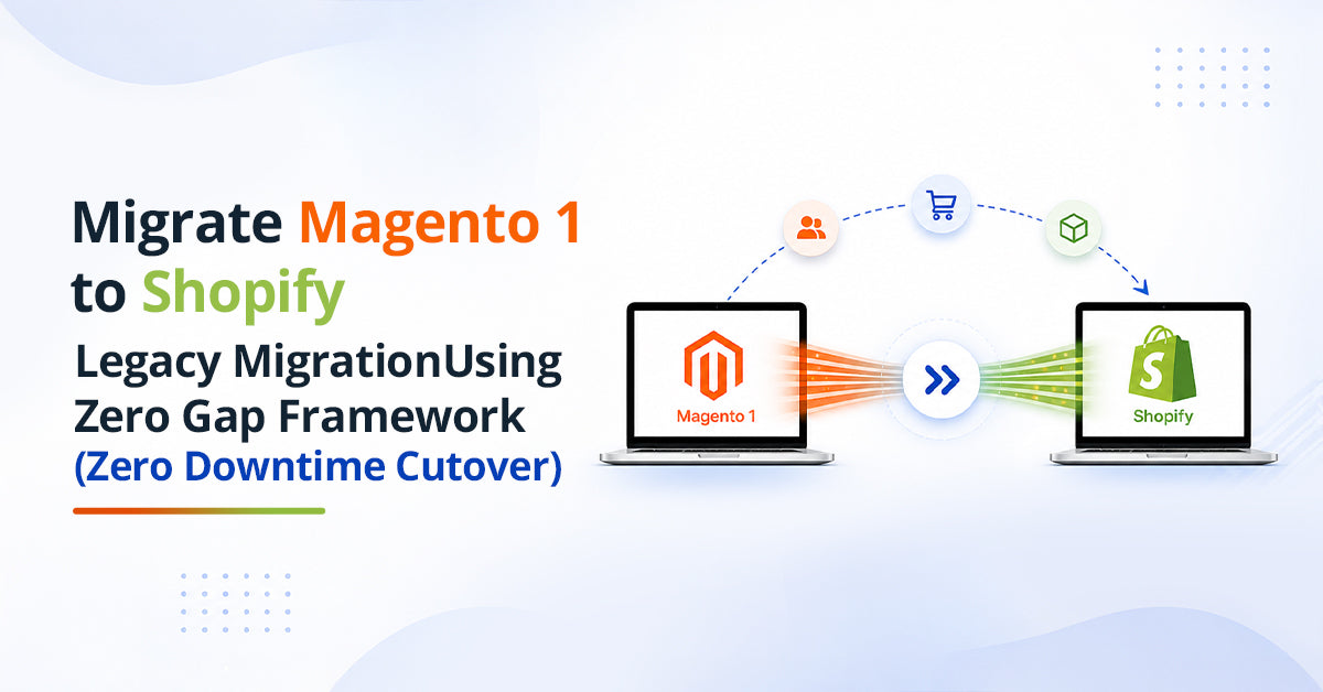 Migrate Magento 1 to Shopify: Legacy Migration Using Zero Gap Framework (Zero Downtime Cutover)