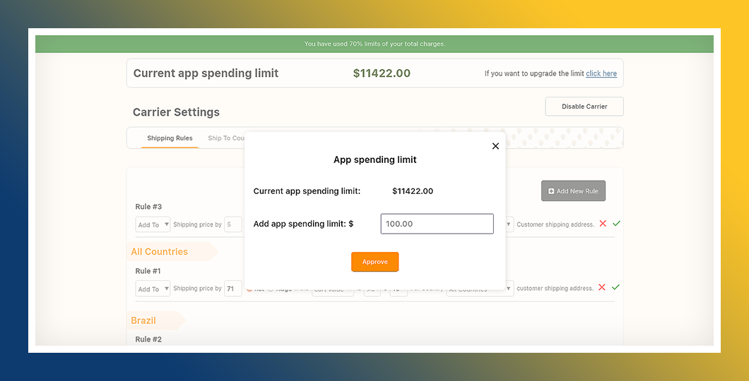 Auto Shipping Payment Collection