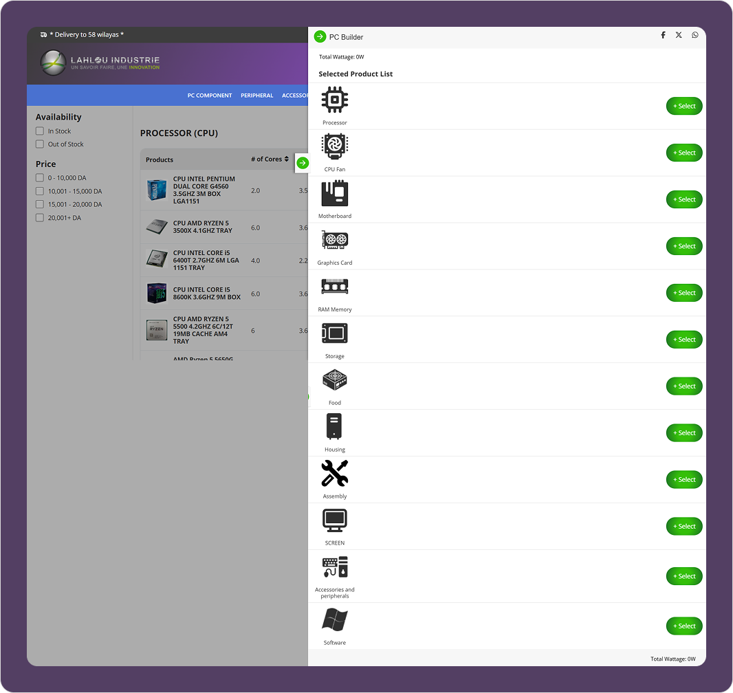 Custom PC Builder App