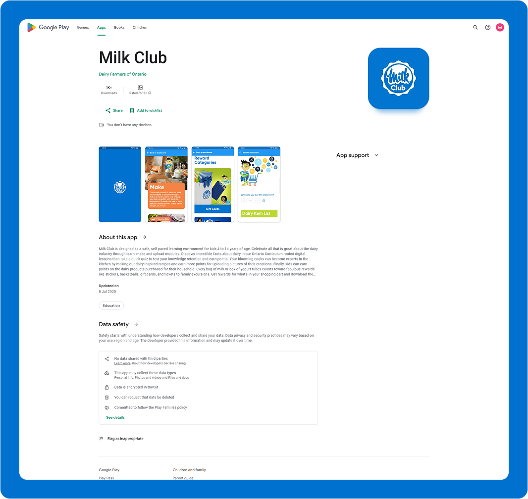Milk Club – Mobile Rewards App