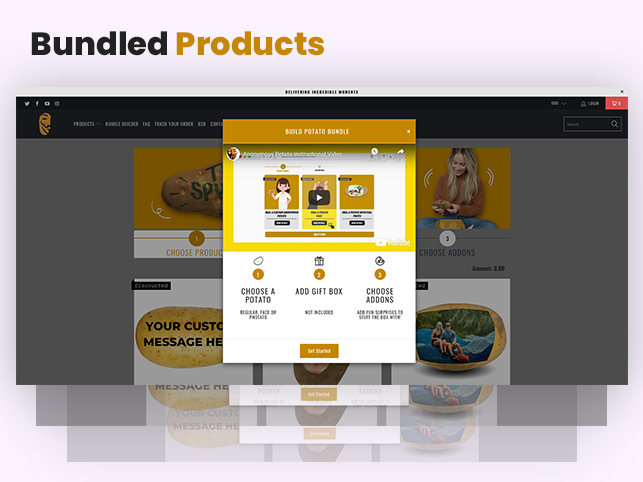 Webgarh Shopify Custom Apps Portfolio -  Bundled Products